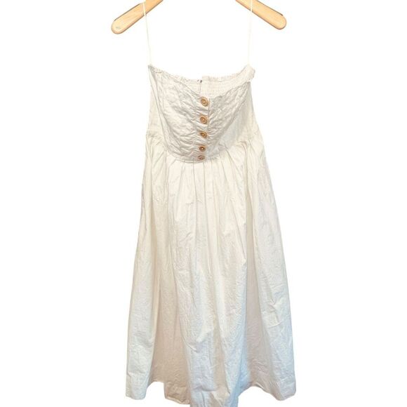 Free People Lilah Pleated Tube Midi Dress - Picture 3 of 13